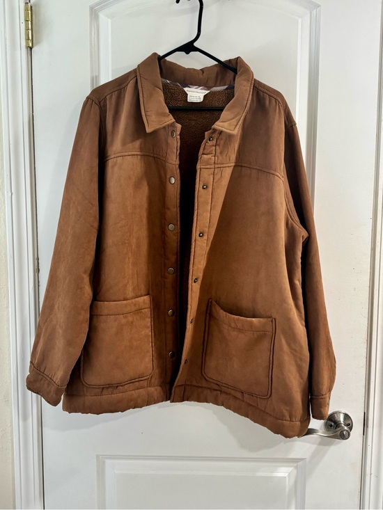 Boston Traders Jackets & Blazers - Boston Traders Tan Sherpa-Lined Jacket
